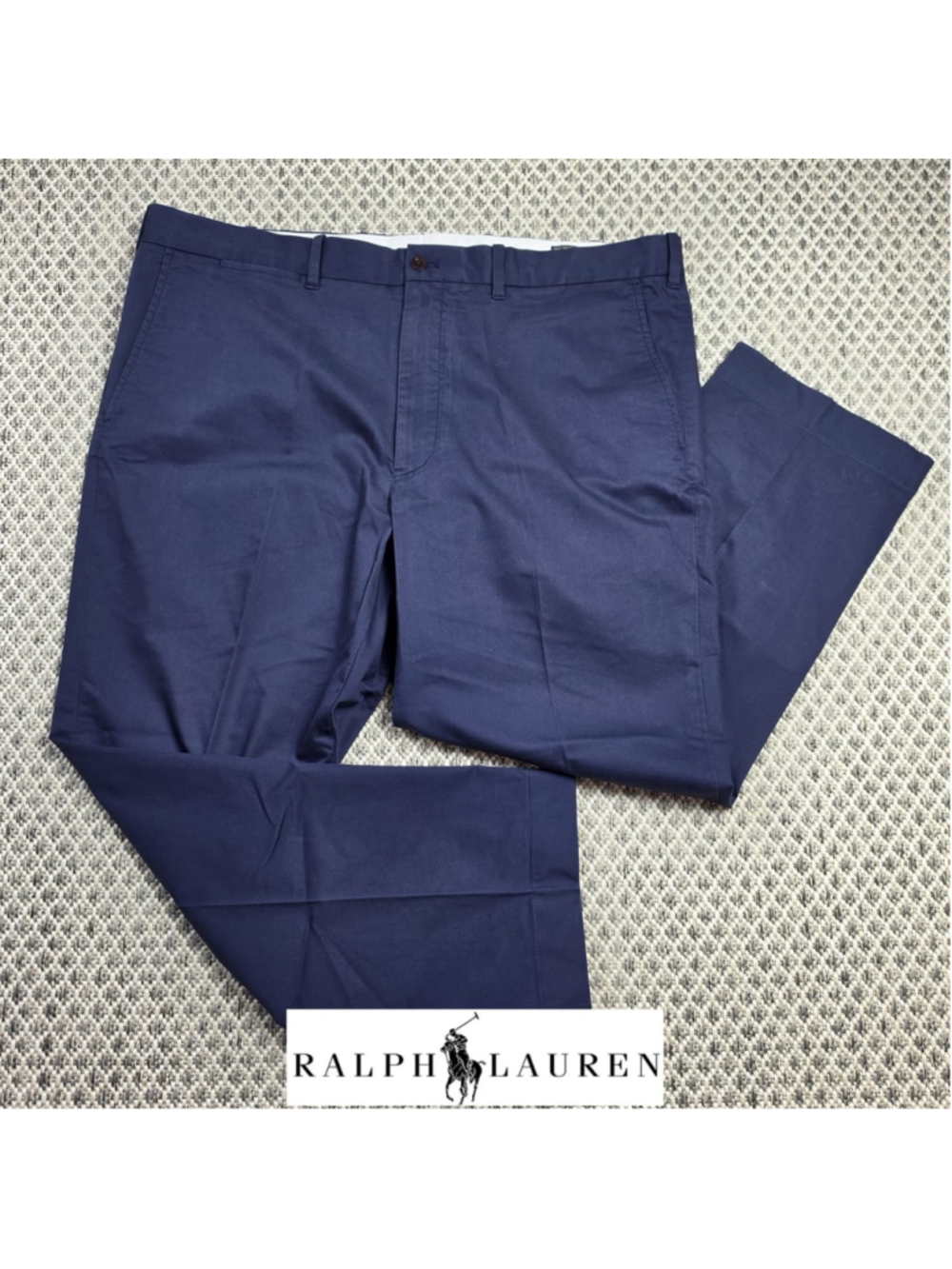 Polo Golf Ralph Lauren Tailored Fit Pants 40 Mens Navy Front Stretch Chinos